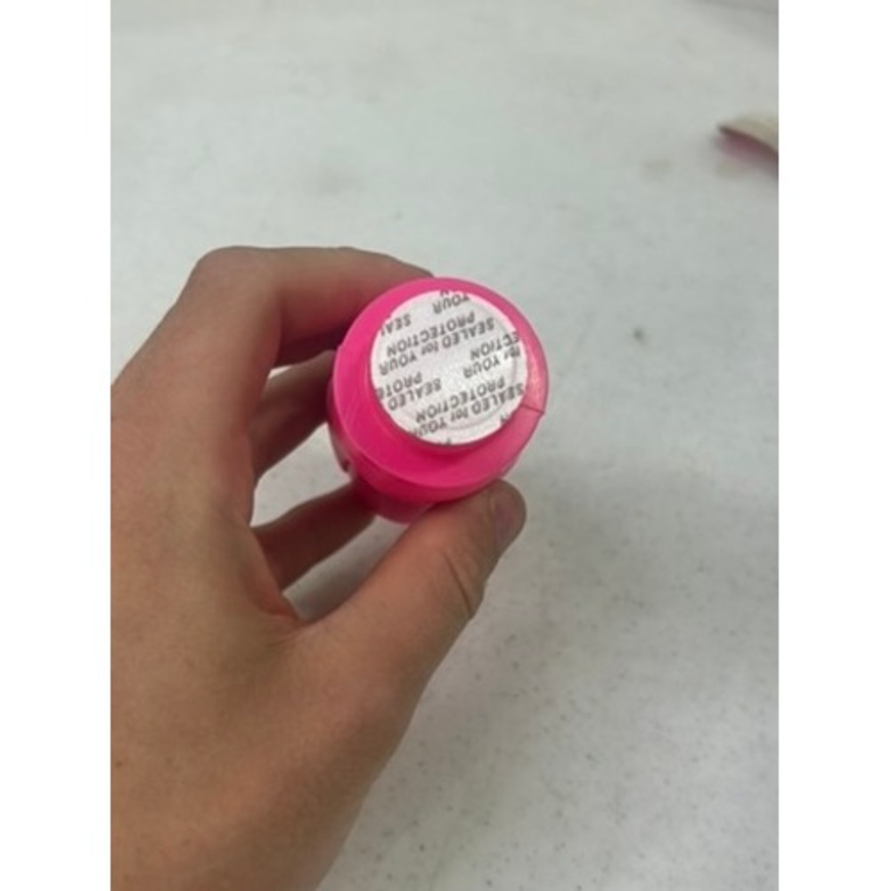 Vintage Bubble Thumb Gum Neon Pink Novelty Candy Container Sealed New Old Stock - Picture 3 of 4